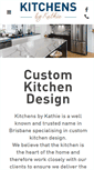 Mobile Screenshot of kitchensbykathie.com.au