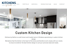 Tablet Screenshot of kitchensbykathie.com.au